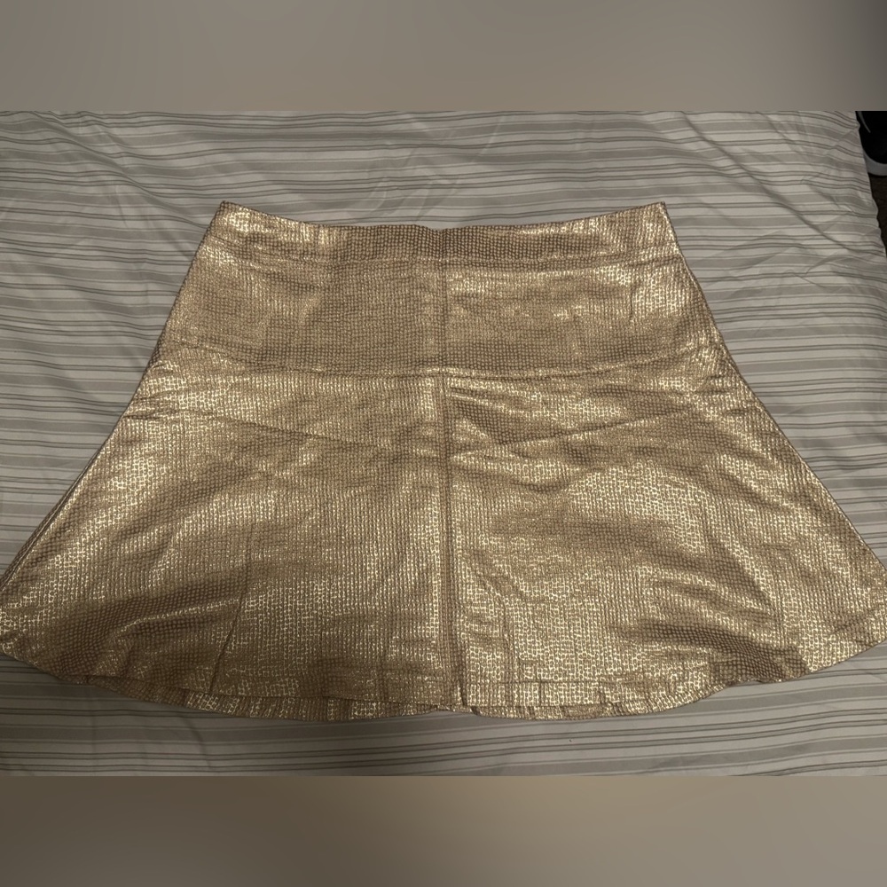 NYC Golden shine skirt